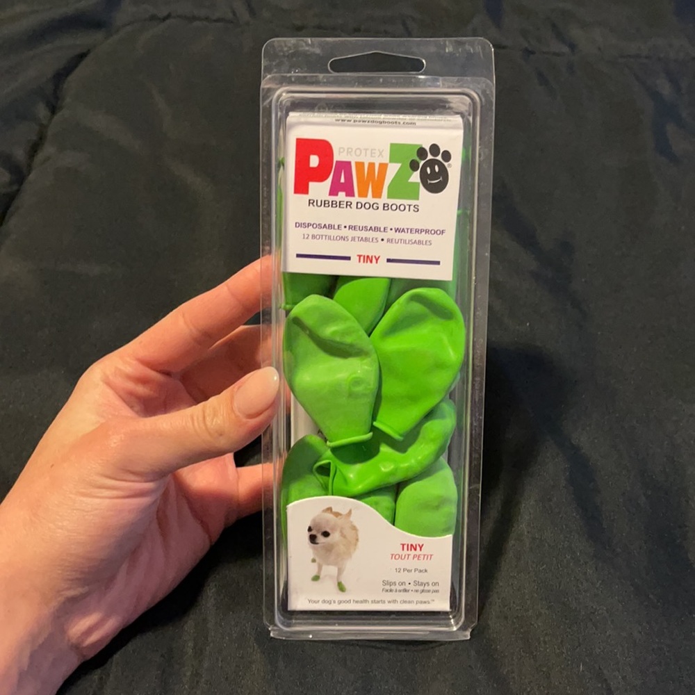 PAWZ Rubber Dog Boots 12 Pack NIB NWT